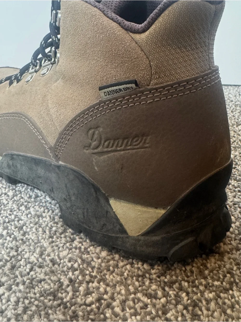 Danner Panorama Mid 6” Waterproof Hiking Boots Gray Brown Womens 9.5 Trail